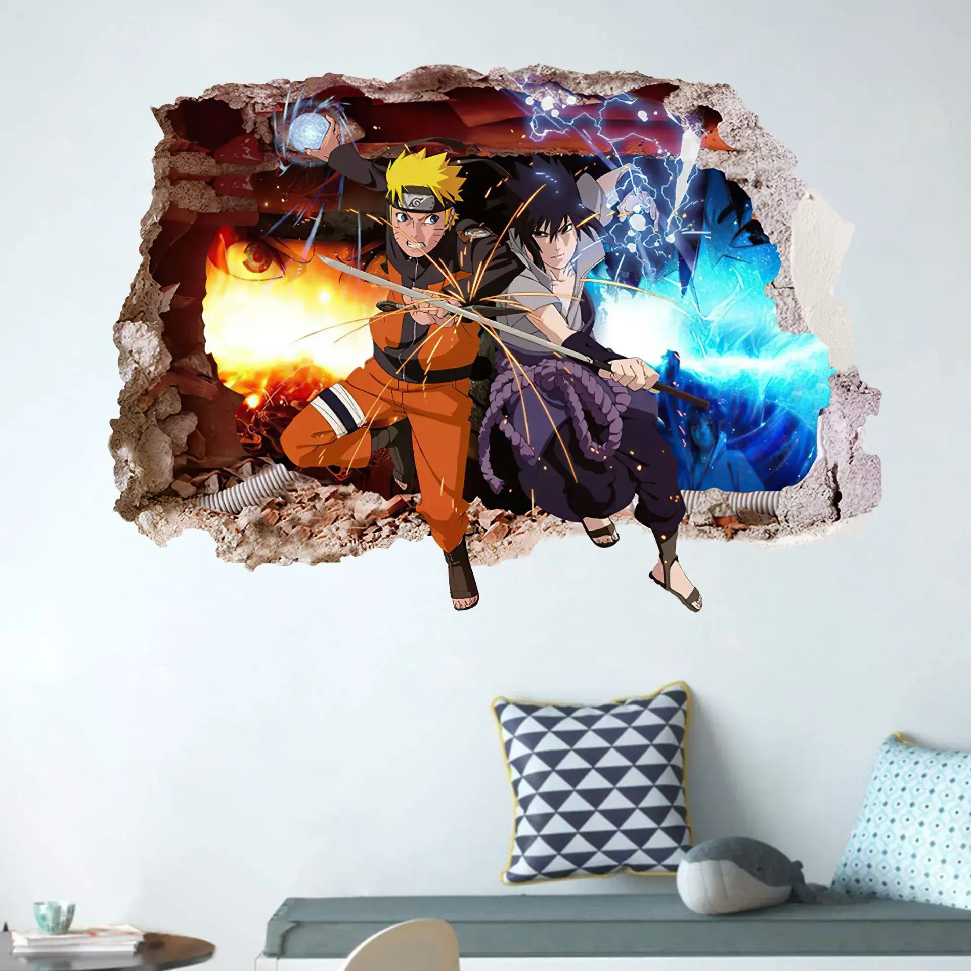 This Naruto wall decal showcases Naruto Uzumaki from the iconic Naruto anime series. Made with easy-peel vinyl, it’s repositionable and leaves no residue. Proudly brought to you by ononswitch. Naruto wall decal Naruto Uzumaki sticker for bedroom wall