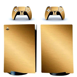PS5 Digital Edition Skins GOLD BRUSHED ononswitch