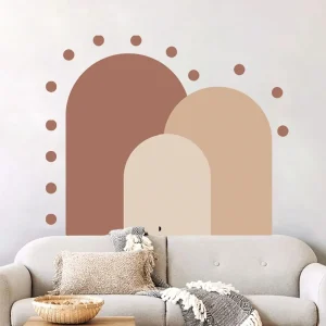 Arch Wall Decal for Living Room Bedroom Decor, Removable Vinyl Mural Sticker