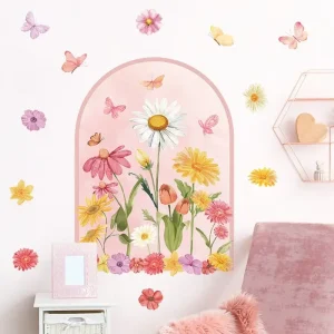 floral wall decals Boho 01 1.webp
