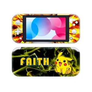 Pokemon Switch Lite skins official anime design for Nintendo Switch Lite console cover