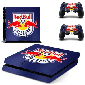 Black and red geometric PS4 console skin by ononswitch, model DPTM0003
