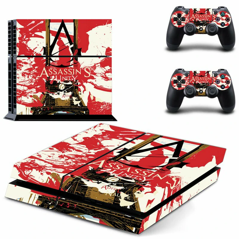 DPTM0009 PS4 skin by ononswitch: premium matte black vinyl wrap with precise cutouts, easy application, and long-lasting finish for PlayStation 4 consoles. Matte black PS4 skin with subtle geometric pattern for PlayStation 4 console