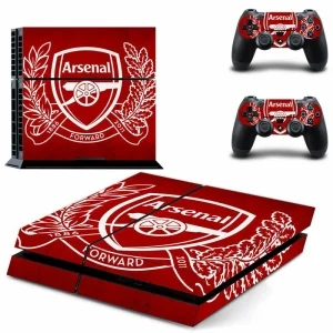 Black and red geometric PS4 skin design by ononswitch for slim console