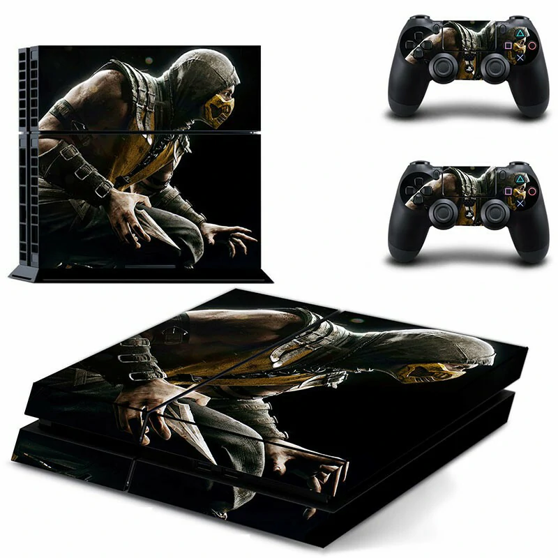 Official ononswitch PS4 skin DPTM0031: precision-cut, easy-install vinyl wrap for PlayStation 4 consoles. Matte finish, durable, made in USA. Black PS4 console skin with geometric pattern and subtle 'DPTM0031' logo by ononswitch