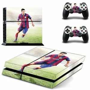 Black and red geometric PS4 controller skin by ononswitch, model DPTM0040