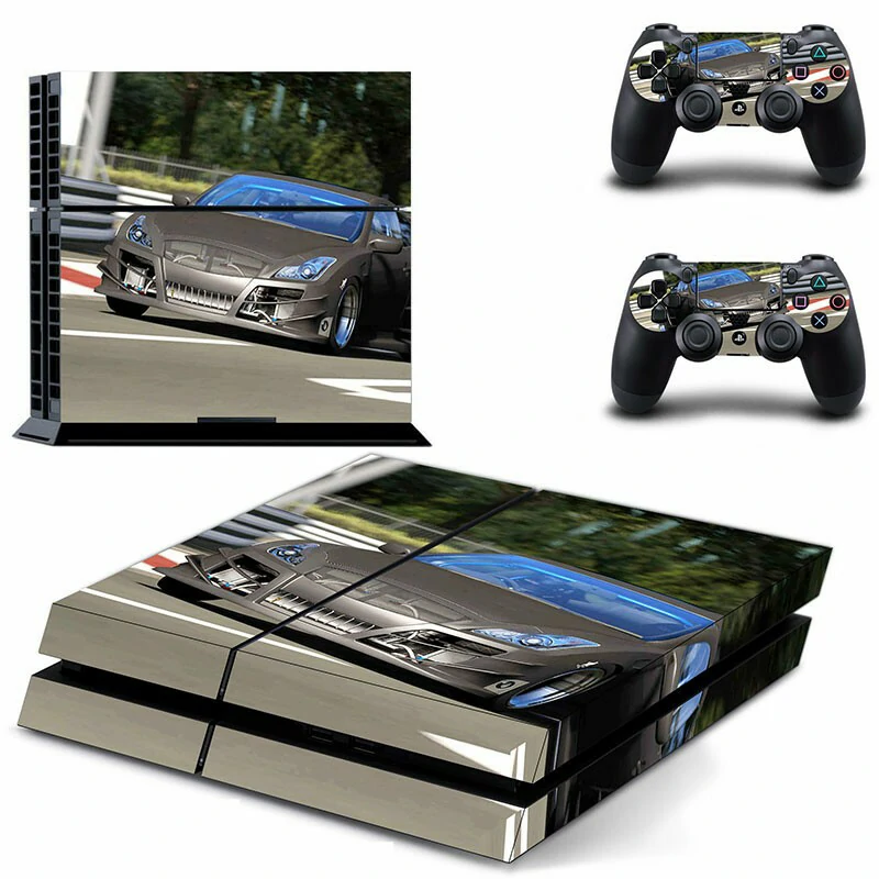 Custom PS4 skin DPTM0041 by ononswitch: bold black and red geometric pattern, fits standard PS4 console perfectly, durable vinyl, simple peel-and-stick application. Black and red geometric PS4 skin design for PlayStation 4 console by ononswitch