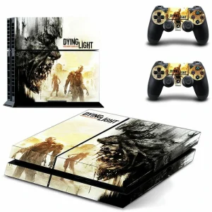 Black and red geometric PS4 skin DPTM0048 by ononswitch