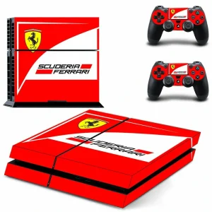 Black and red geometric PS4 skin DPTM0151 for PlayStation 4 console