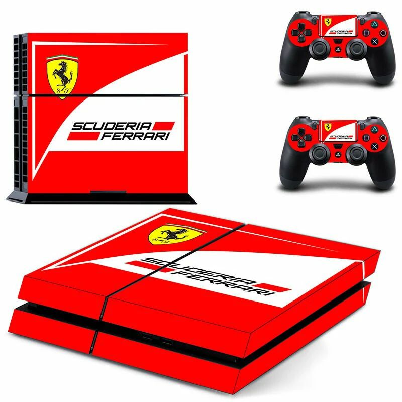 DPTM0151 PS4 skin from ononswitch: sleek black-and-red geometric design, precision-cut for the PlayStation 4, durable matte finish, simple installation. Black and red geometric PS4 skin DPTM0151 for PlayStation 4 console
