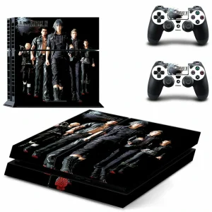 Black and red geometric PS4 skin design for PlayStation 4 console by ononswitch