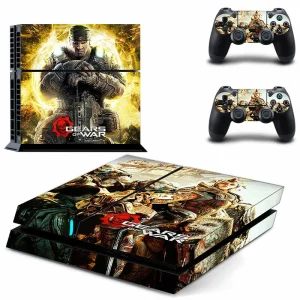 Black and red geometric PS4 controller skin by ononswitch, model DPTM0171