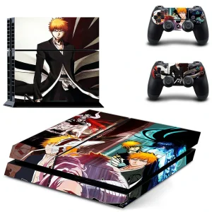 Black and red geometric PS4 skin design for PlayStation 4 console by ononswitch
