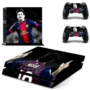 Black and red geometric PS4 controller skin DPTM0343 by ononswitch