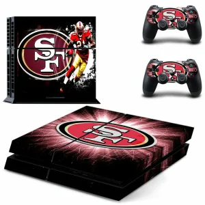 Black and red geometric PS4 controller skin DPTM0346 by ononswitch