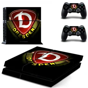 Black and red geometric PS4 console skin by ononswitch, model DPTM0609