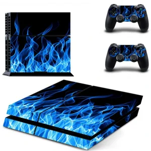 Black and red geometric PS4 console skin by ononswitch, model DPTM0628