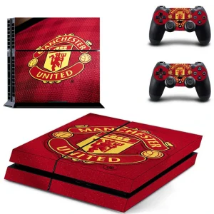 Black and red geometric PS4 console skin by ononswitch, model DPTM0761