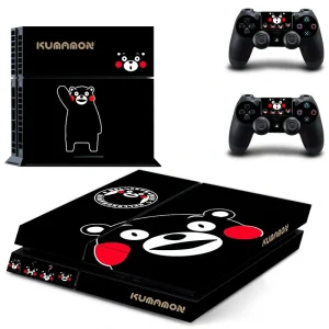Black and red geometric PS4 skin design for PlayStation 4 console by ononswitch