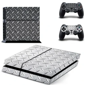 Black PS4 console skin with geometric pattern by ononswitch, model DPTM0775