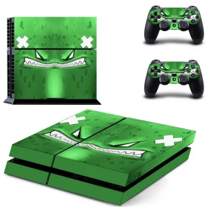 Black and red geometric PS4 skin with 'DPTM0786' design for PlayStation 4 console