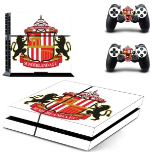 Black and red geometric PS4 skin design for PlayStation 4 console by ononswitch