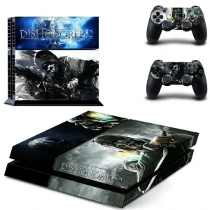Black and red geometric PS4 skin design for PlayStation 4 console by ononswitch