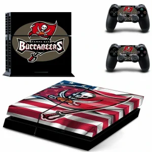 Black and red geometric PS4 console skin by ononswitch, model DPTM0937