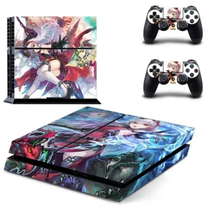 Black and red geometric PS4 skin model DPTM0950 by ononswitch