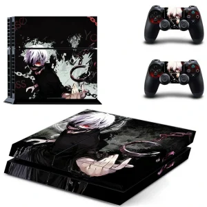 Black and red geometric PS4 skin design DPTM1056 by ononswitch