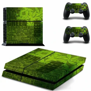 Black PS4 console skin with geometric pattern design by ononswitch