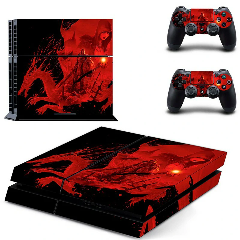 DPTM1077 PS4 Slim skin by ononswitch: premium vinyl wrap with precise cutouts, scratch-resistant finish, and sleek geometric design for PlayStation 4. Black PS4 slim console skin with geometric pattern and subtle branding