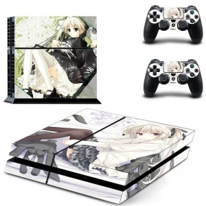 Black and red geometric PS4 skin design for PlayStation 4 console by ononswitch