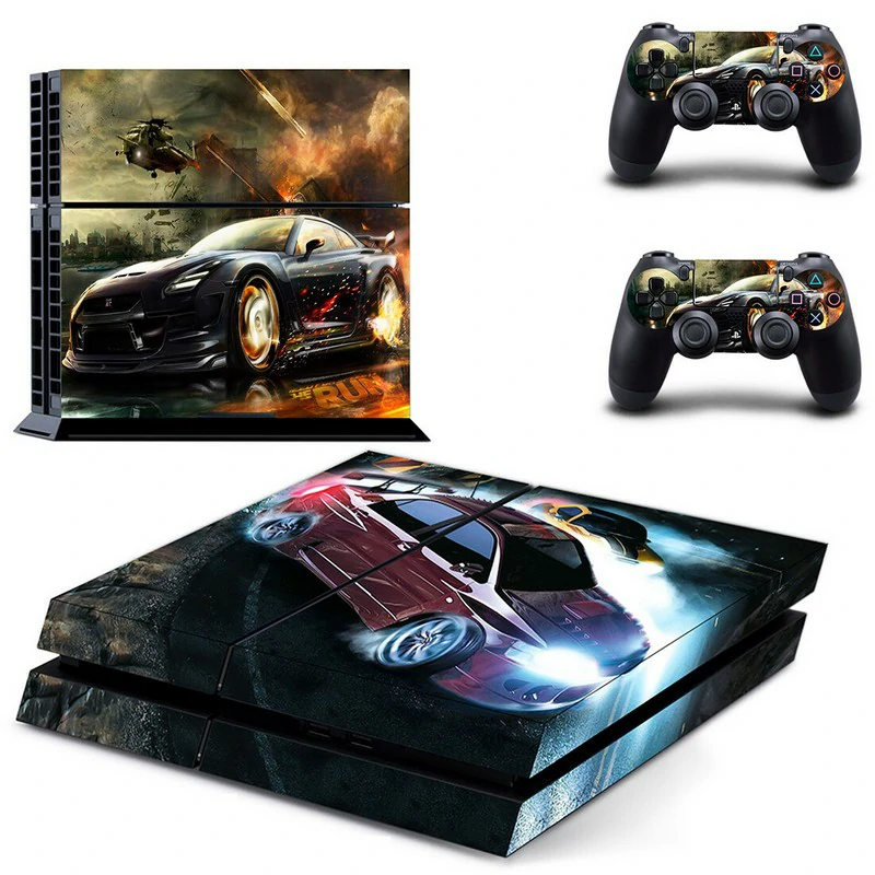 DPTM1094 PS4 skin in sleek matte black with clean lines—easy to apply, scratch-resistant, and made to fit standard PS4 models snugly. Matte black PS4 skin with subtle geometric pattern for PlayStation 4 console