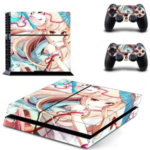 Black PS4 console skin with geometric pattern from ononswitch DPTM1096 collection