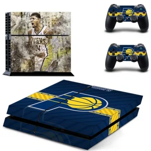 Black and red geometric PS4 skin design for PlayStation 4 console by ononswitch