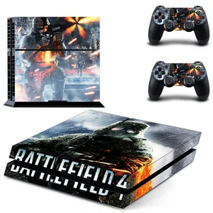 Black and red geometric PS4 console skin by ononswitch, model DPTM1241