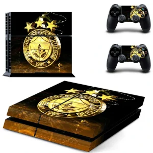 Black and red geometric PS4 skin design for PlayStation 4 console by ononswitch