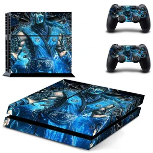 Black and gold geometric PS4 skin design for PlayStation 4 console by ononswitch