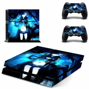 Black and red geometric PS4 skin design DPTM1378 for PlayStation 4 console