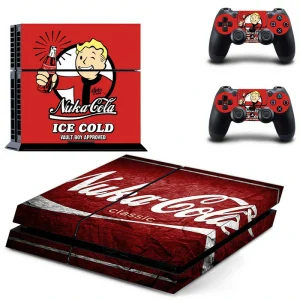 Black and red geometric PS4 skin design by ononswitch for PlayStation 4 console