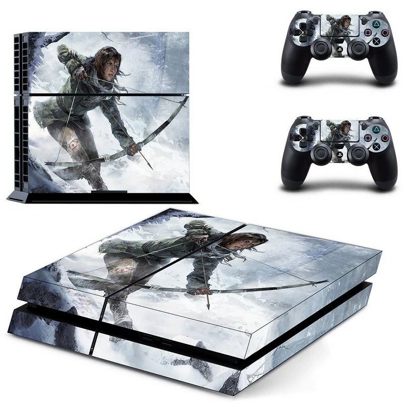 Premium PS4 skin in black and gold geometric design. Fits standard PlayStation 4 consoles perfectly. Made by ononswitch for durability and clean look. Black and gold geometric PS4 console skin with subtle texture pattern