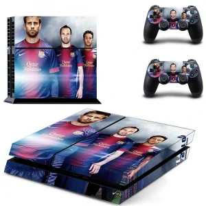 Black and red geometric PS4 skin design for PlayStation 4 console by ononswitch