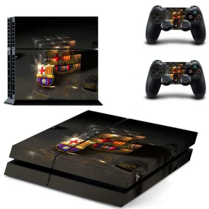 Black and red geometric PS4 skin design by ononswitch for PlayStation 4 console