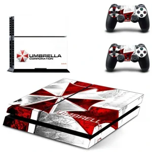 Black and red geometric PS4 skin design for PlayStation 4 console by ononswitch
