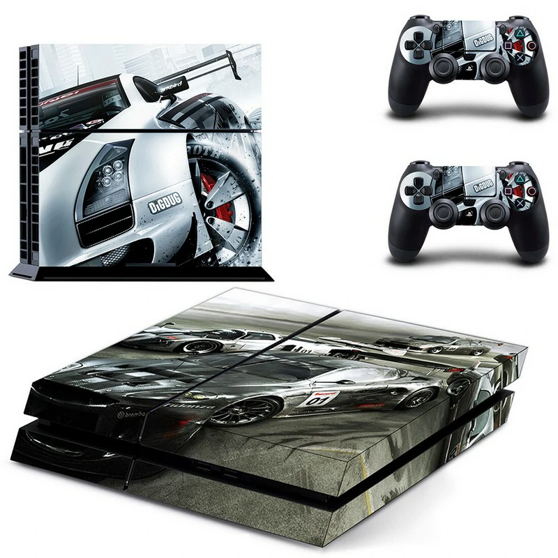 ononswitch DPTM1813 PS4 skin features bold geometric design in black and red. Fits PS4 Slim and original PS4 consoles. Durable vinyl, air-release backing, no bubbles. Black and red geometric PS4 console skin by ononswitch, model DPTM1813