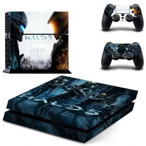 Black and red geometric PS4 skin design for PlayStation 4 console by ononswitch
