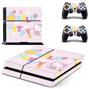 Black and red geometric PS4 skin design for PlayStation 4 console by ononswitch