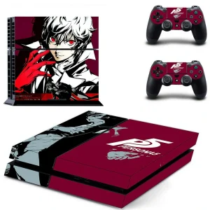 Black and red geometric PS4 skin model DPTM1841 by ononswitch