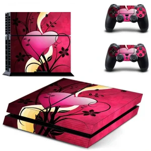 Black and red geometric PS4 console skin by ononswitch, model DPTM1963